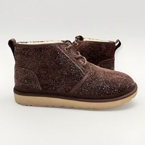 UGG Men's Neumel Shaggy Suede Chukka Boot‎ Lace-up Shoe Dark Brown Sz 12 NEW